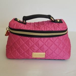 Betsey Johnson pink Cosmetics Case Bag